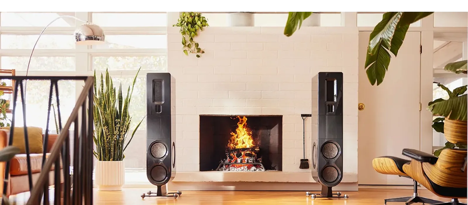 High-end audiosysteem van PS Audio met Aspen luidsprekers in een woonkamer